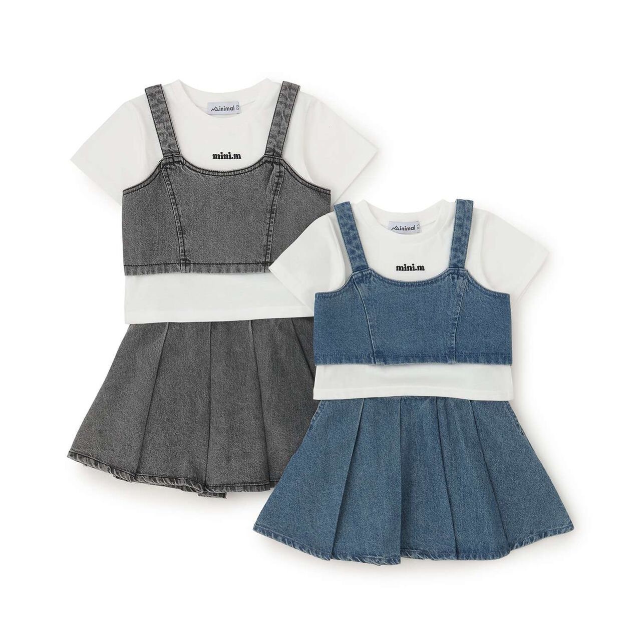 [Ready-to-Wear] Denim Bustier & Pleated Skirt Outfit Set,Blue, large image number 31