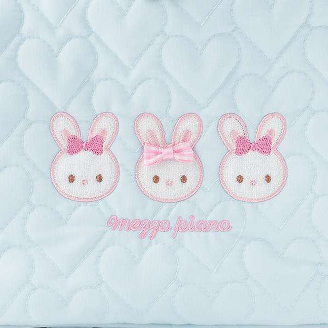 Rabbit Appliqué Diaper Pouch with Shoulder Strap,Light pink, large image number 5