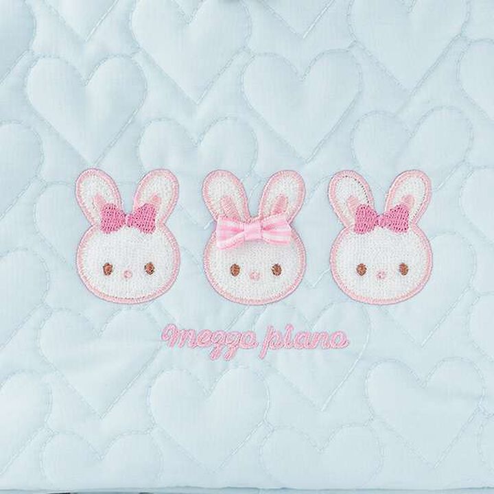 Rabbit Appliqué Diaper Pouch with Shoulder Strap,Light pink, medium image number 5