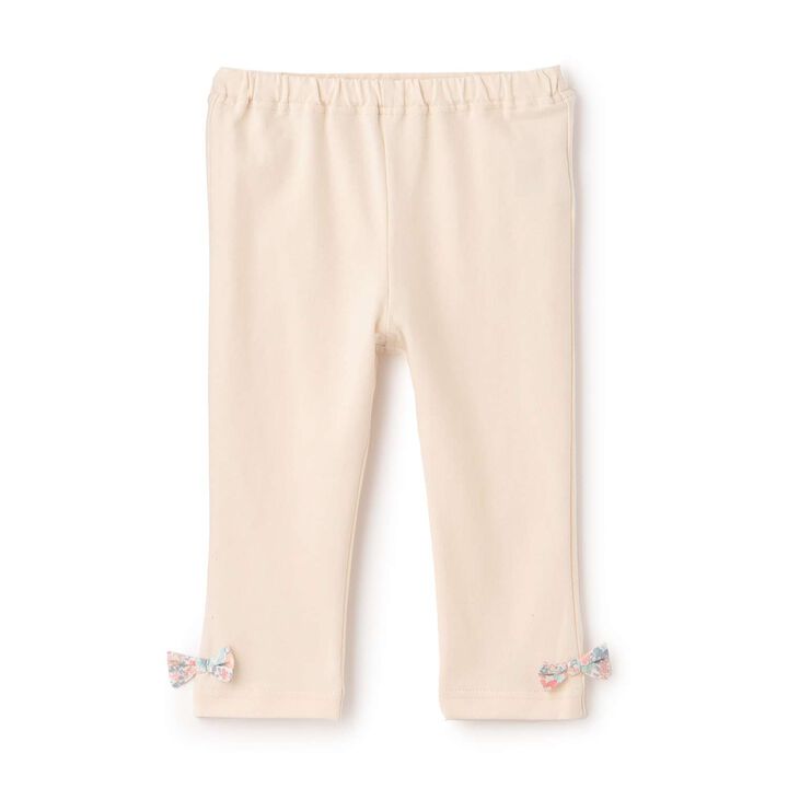 Organic Ribbon Leggings [Made in Japan],Pearl white, medium image number 0