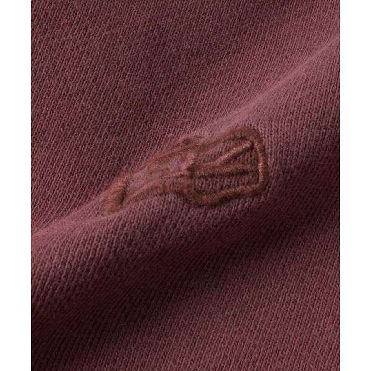 Fleece Pigment Big Sweatshirt,Deep red, large image number 10