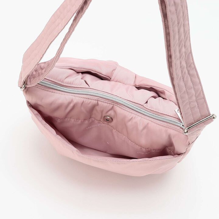 Fluffy Ribbon Crescent Shoulder Bag,Black, medium image number 8