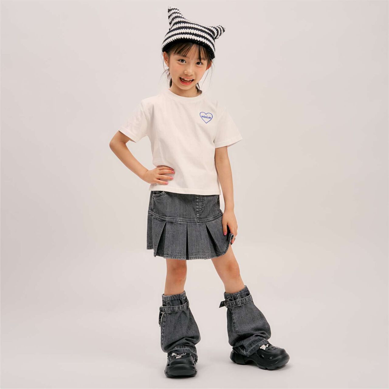 [Cool Touch] Denim Leg Covers,Black, large image number 8