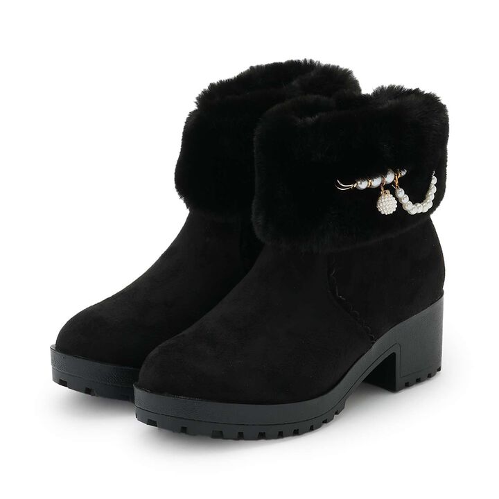 Short Boots with Pearl Accent,Beige, medium image number 13