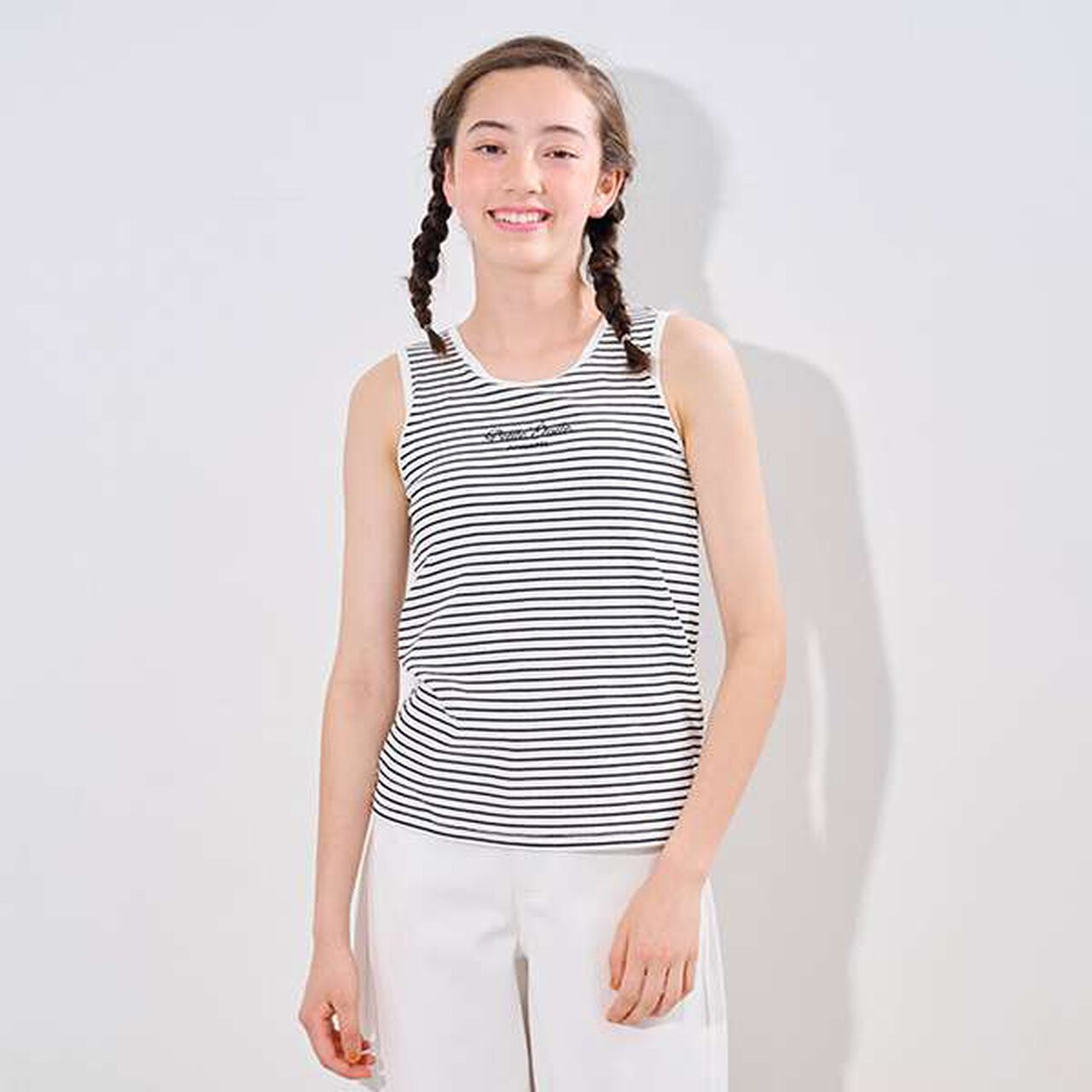 [Cool Touch] Antibacterial Tank Top with Cup,White, large image number 0