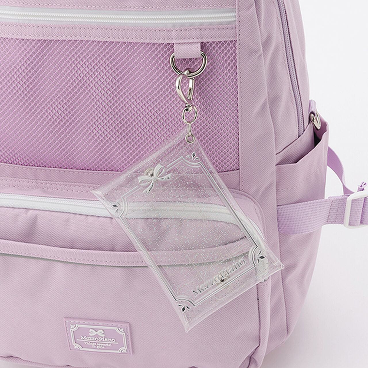 Backpack with Clear Lame Pouch,Light blue, large image number 2