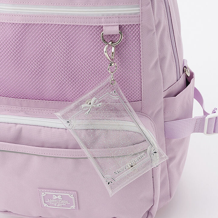 Backpack with Clear Lame Pouch,Light blue, medium image number 2