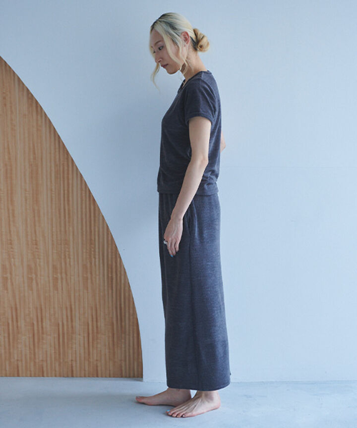 Pile Long Skirt,Light green, medium image number 16