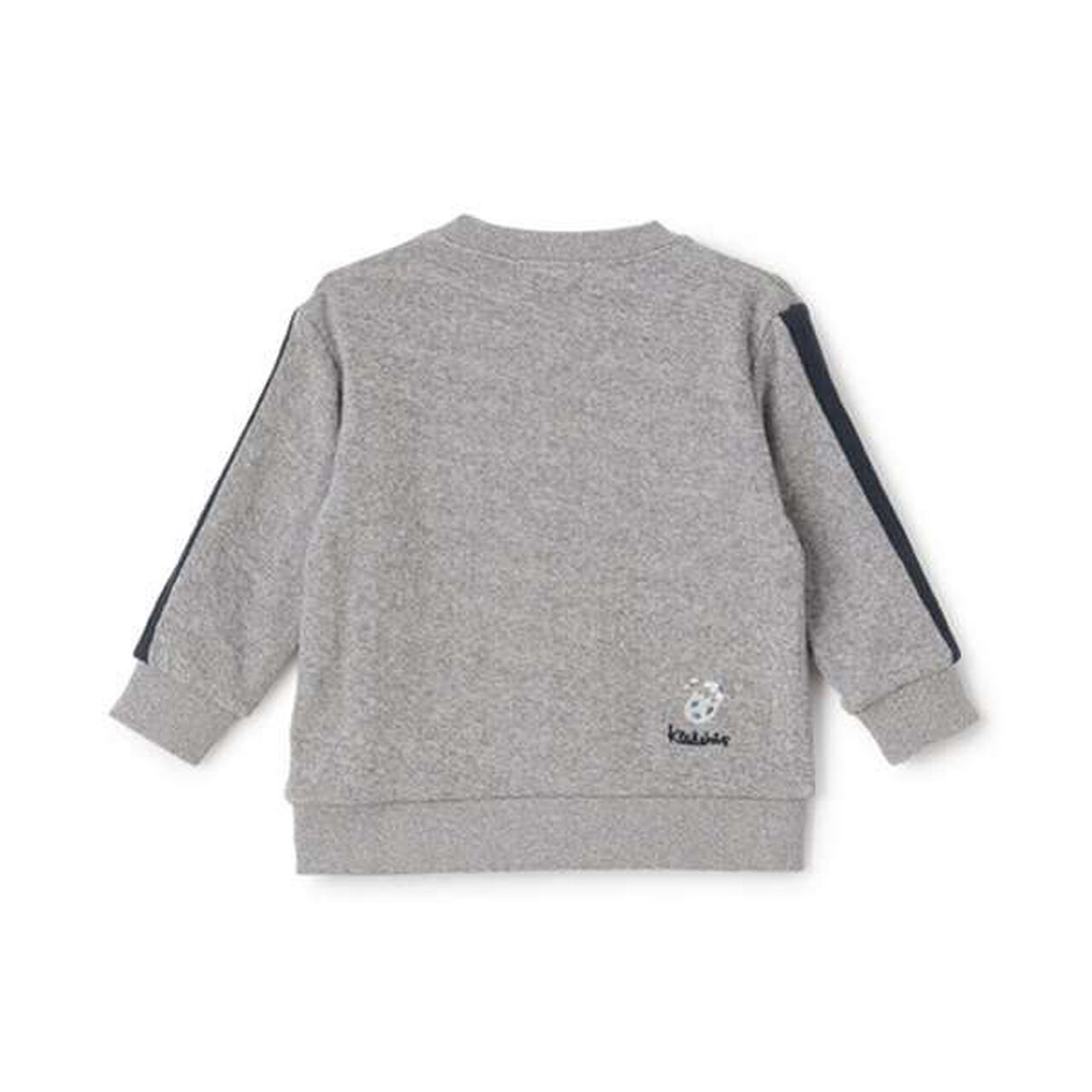 Dinosaur Embroidery Sleeve Line Long-Sleeve T-Shirt,Gray, large image number 7