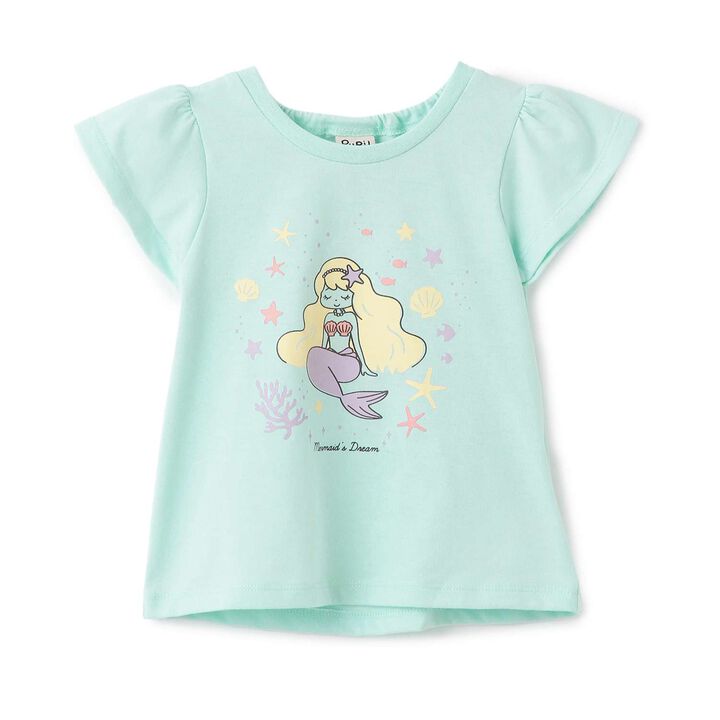Mermaid Motif T-Shirt,Lavender, medium image number 7