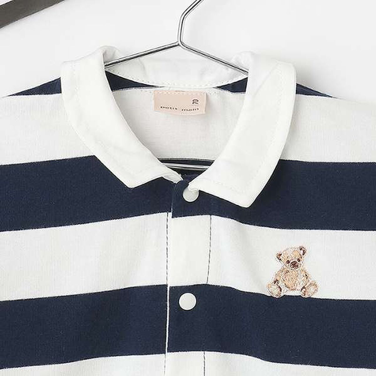 [Link] Short-Sleeve Rugby Coverall,Blue, large image number 2