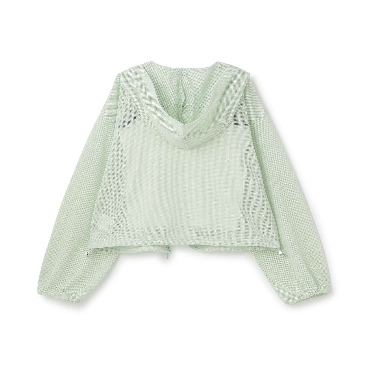 [LTXC/Antibacterial Deodorizing] Mesh Hoodie with Camisole,Black, large image number 14