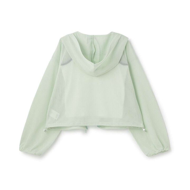 [LTXC/Antibacterial Deodorizing] Mesh Hoodie with Camisole,Black, medium image number 14