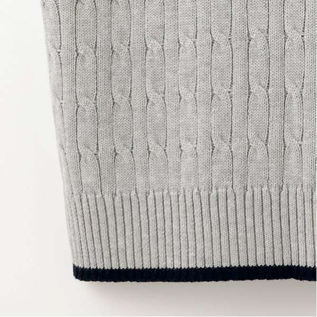 Washable Knit Graduation Vest,Light gray, large image number 2