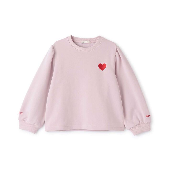 Quick-Dry Fleece Sweatshirt with Single-Point Embroidery,Smoke white, medium image number 1