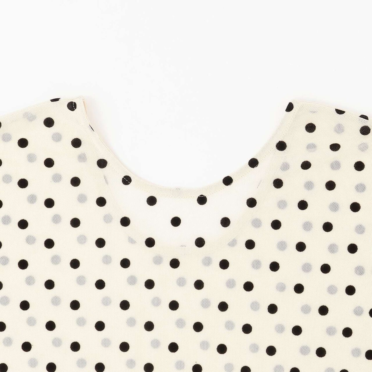 [Formal] 2-Way Sheer Dot Top,Black, large image number 12