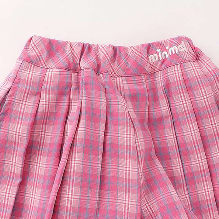 Check Pleats Culottes,Turquoise, medium image number 2