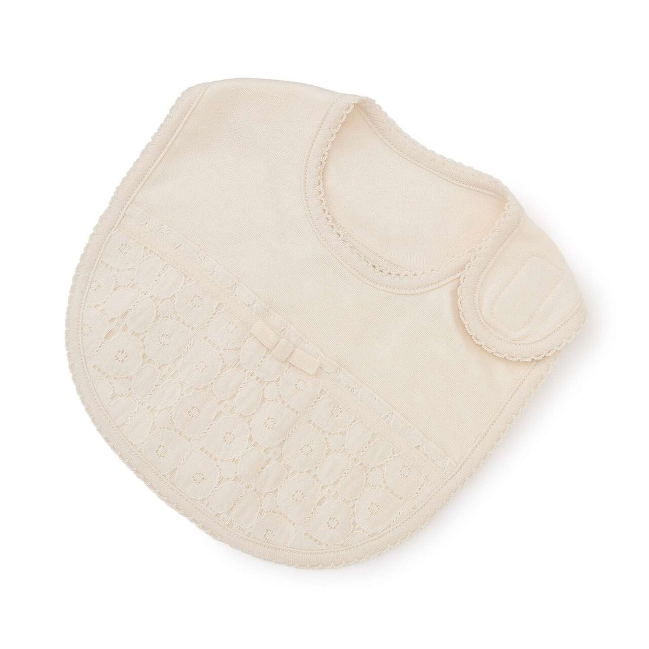 Irish Lace Bib,Pearl white, large image number 0