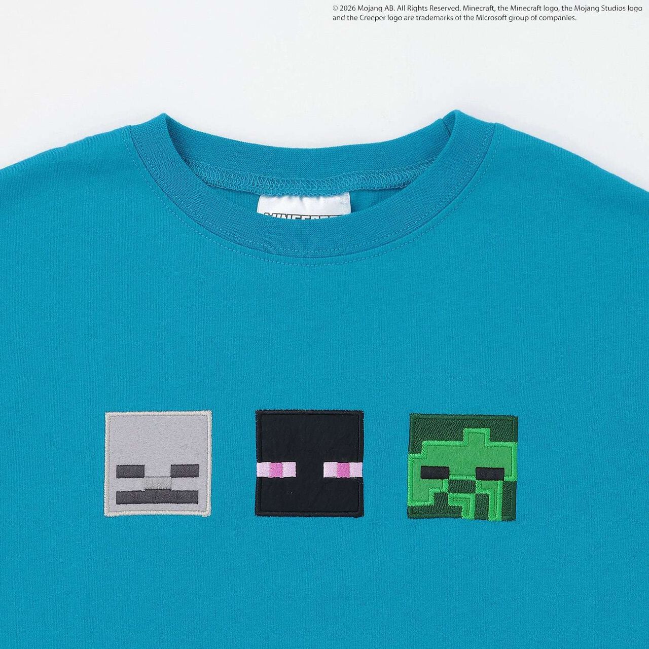 [MINECRAFT] 貼布刺繡短袖T恤,土耳其藍, large image number 12