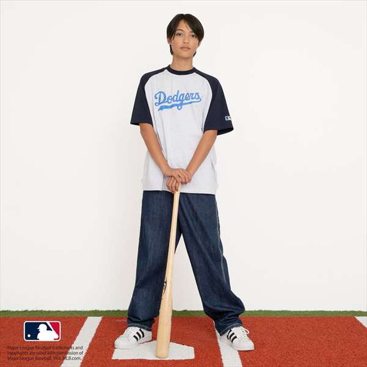 [MLB] Team Logo Print Raglan Short Sleeve T-Shirt,White, large image number 15