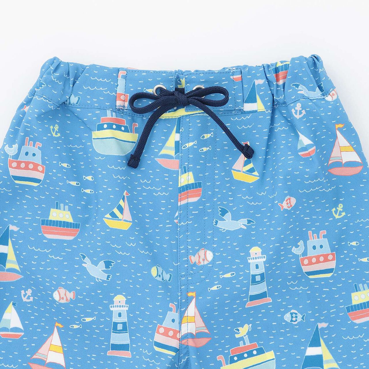 [SWIM] Marine Pattern Boys' Swim Pants [UV Protection],Blue, large image number 5
