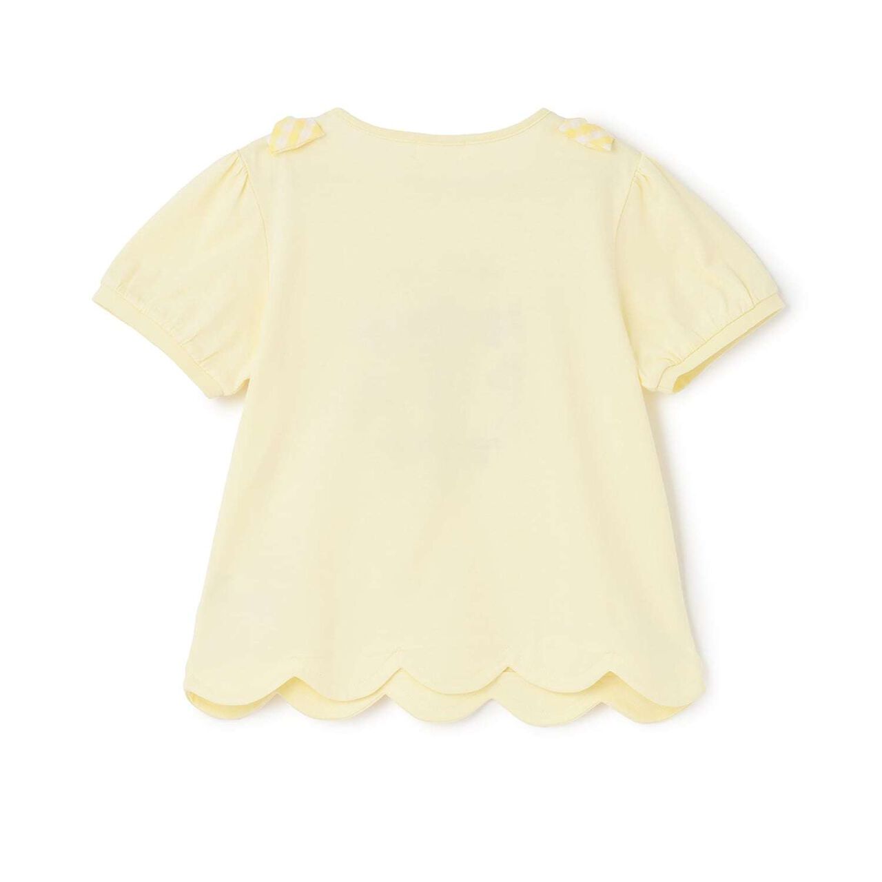 [Pompompurin] Scalloped Hem Puff Sleeve T-Shirt,Off white, large image number 1