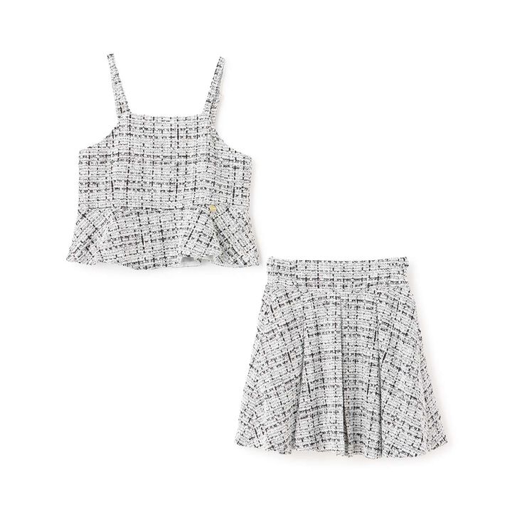 Bodice Skirt Outfit Set,Black, medium image number 2