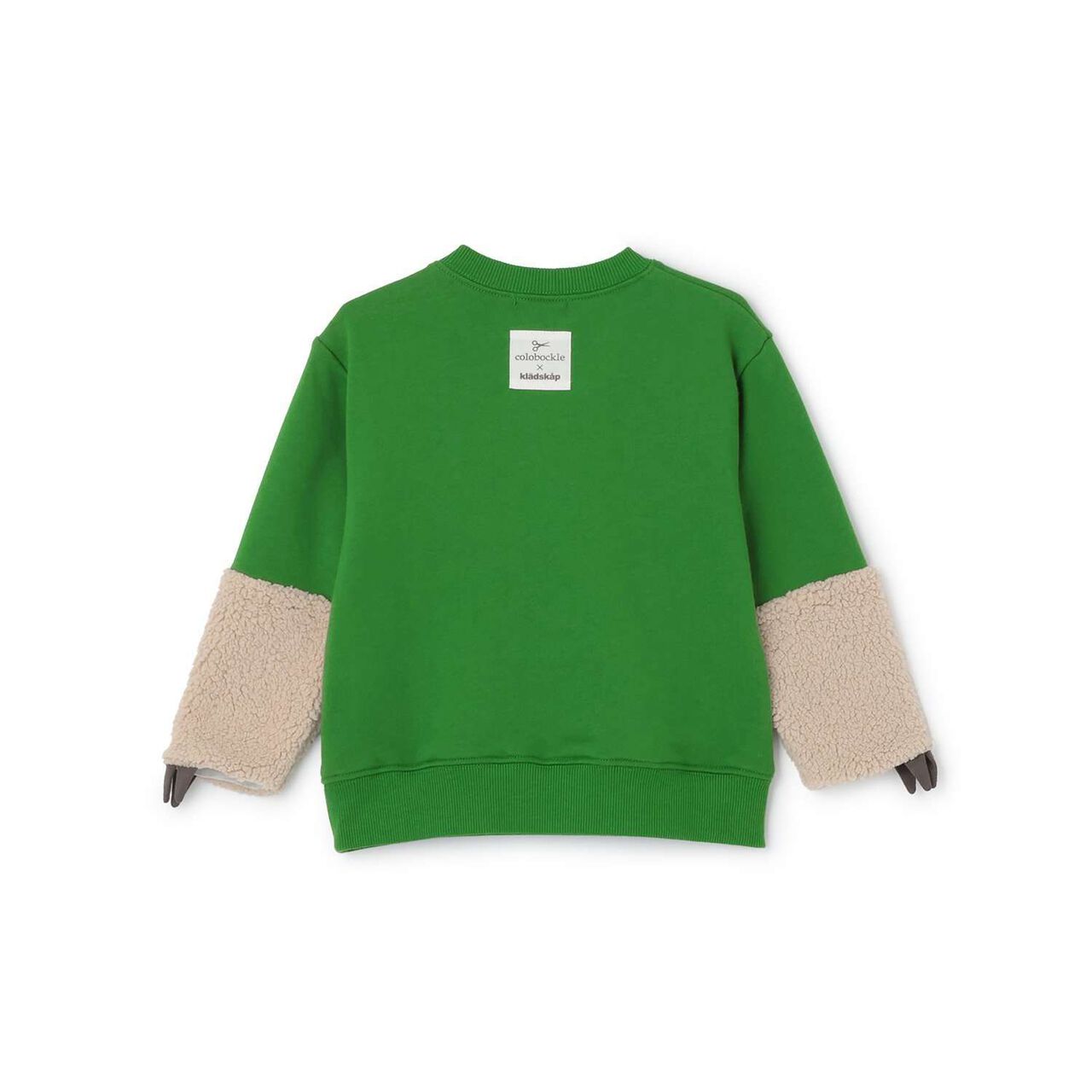 Korobokkuru Bear Sweatshirt,Moss green, large image number 1