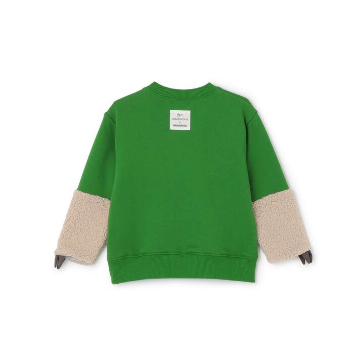 Korobokkuru Bear Sweatshirt,Moss green, medium image number 1