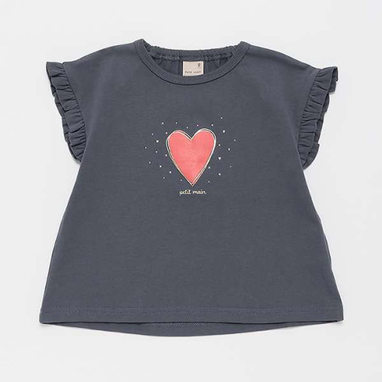 Ruffled Sleeve T-Shirt,Ivory, large image number 12