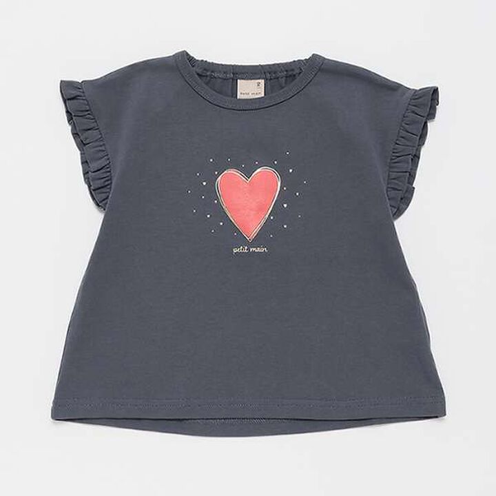 Ruffled Sleeve T-Shirt,Ivory, medium image number 12