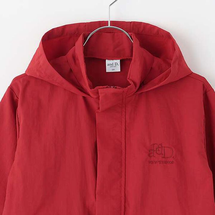 Stand Collar Windbreaker,Red, medium image number 8
