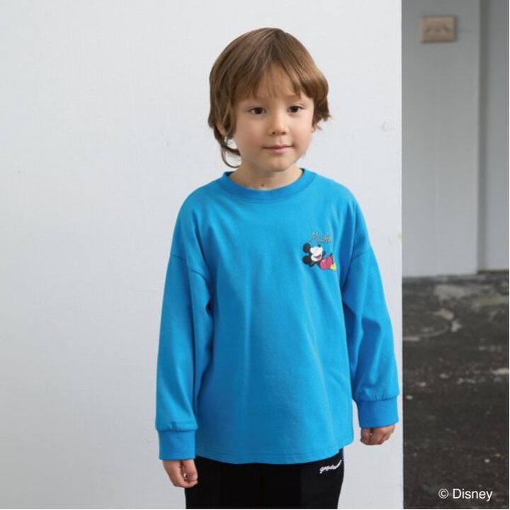 Disney Mickey Mouse Picnic T-Shirt (Kaiteki Tenjiku),Purple, medium image number 2