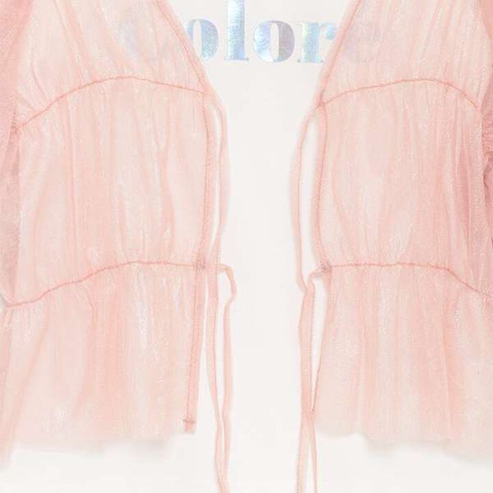 Tulle Bolero with Inner Lining,Black, medium image number 10