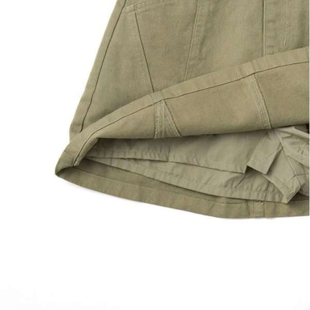 Color-Block A-Line Skirt Shorts,Ivory, large image number 15