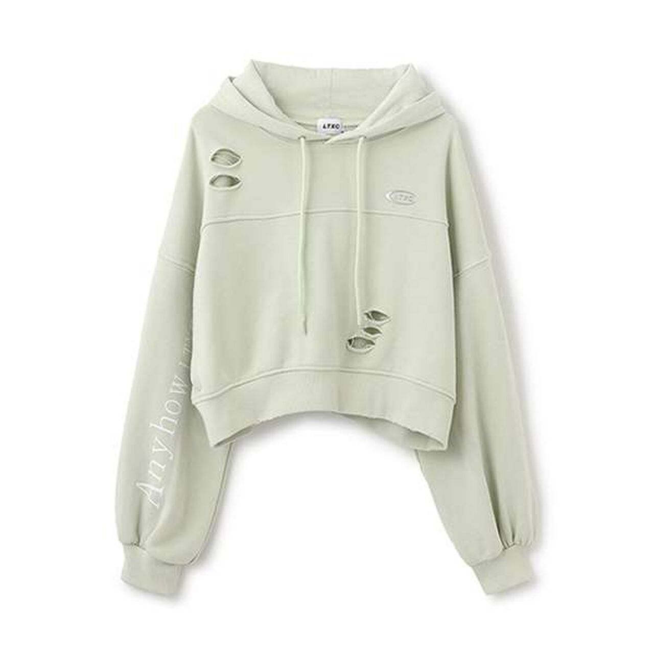 [LTXC] Damage Cropped Parka,Smoke white, large image number 4