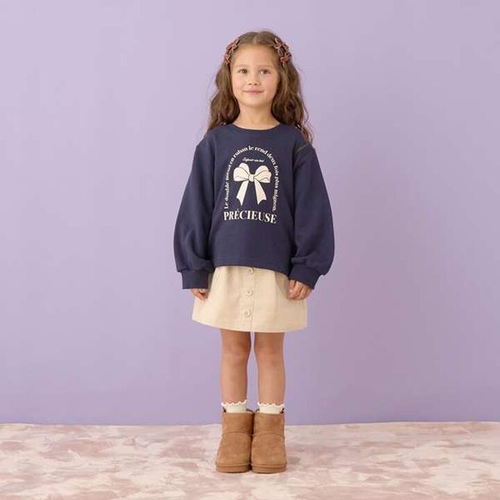 Heart Pocket Corduroy Skirt Pants,Moss green, medium image number 19