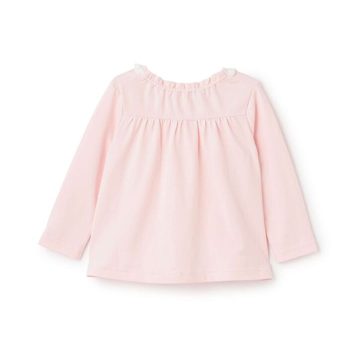 Long-Sleeve T-Shirt with Rabbit Mascot,Light pink, medium image number 1