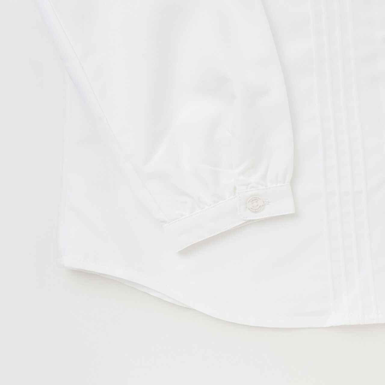 *Easy Care* Round Collar Blouse,White, large image number 5