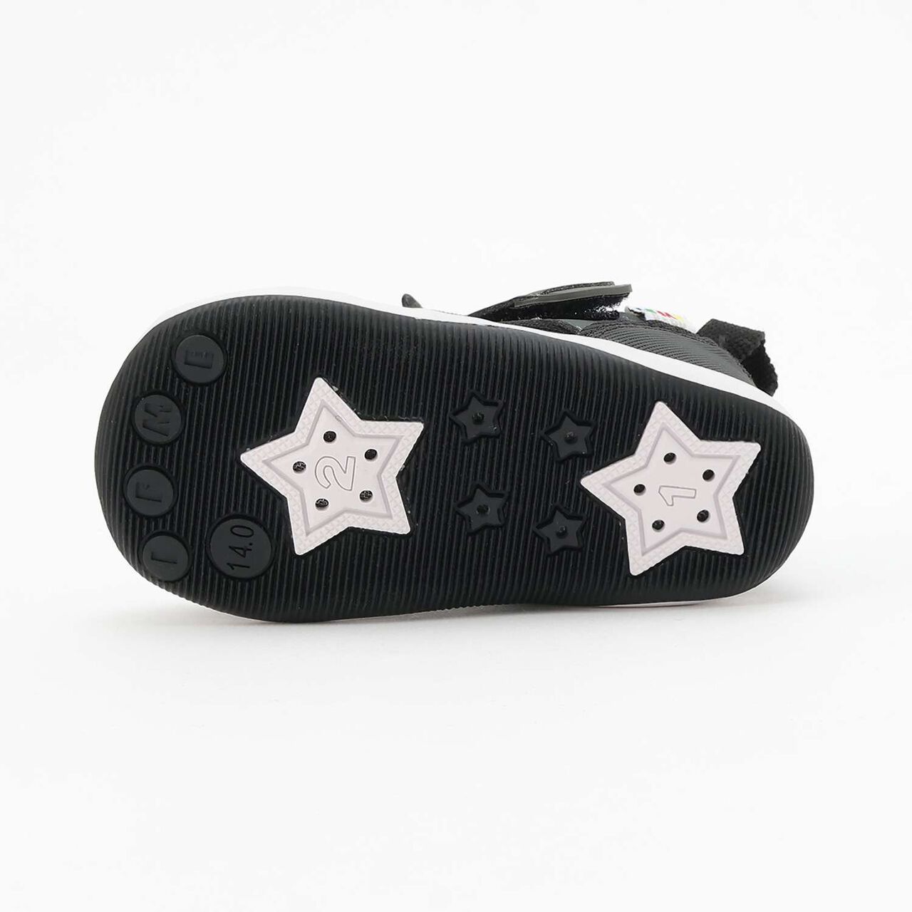 IFME Creature Double Strap Summer Shoes,Black, large image number 6