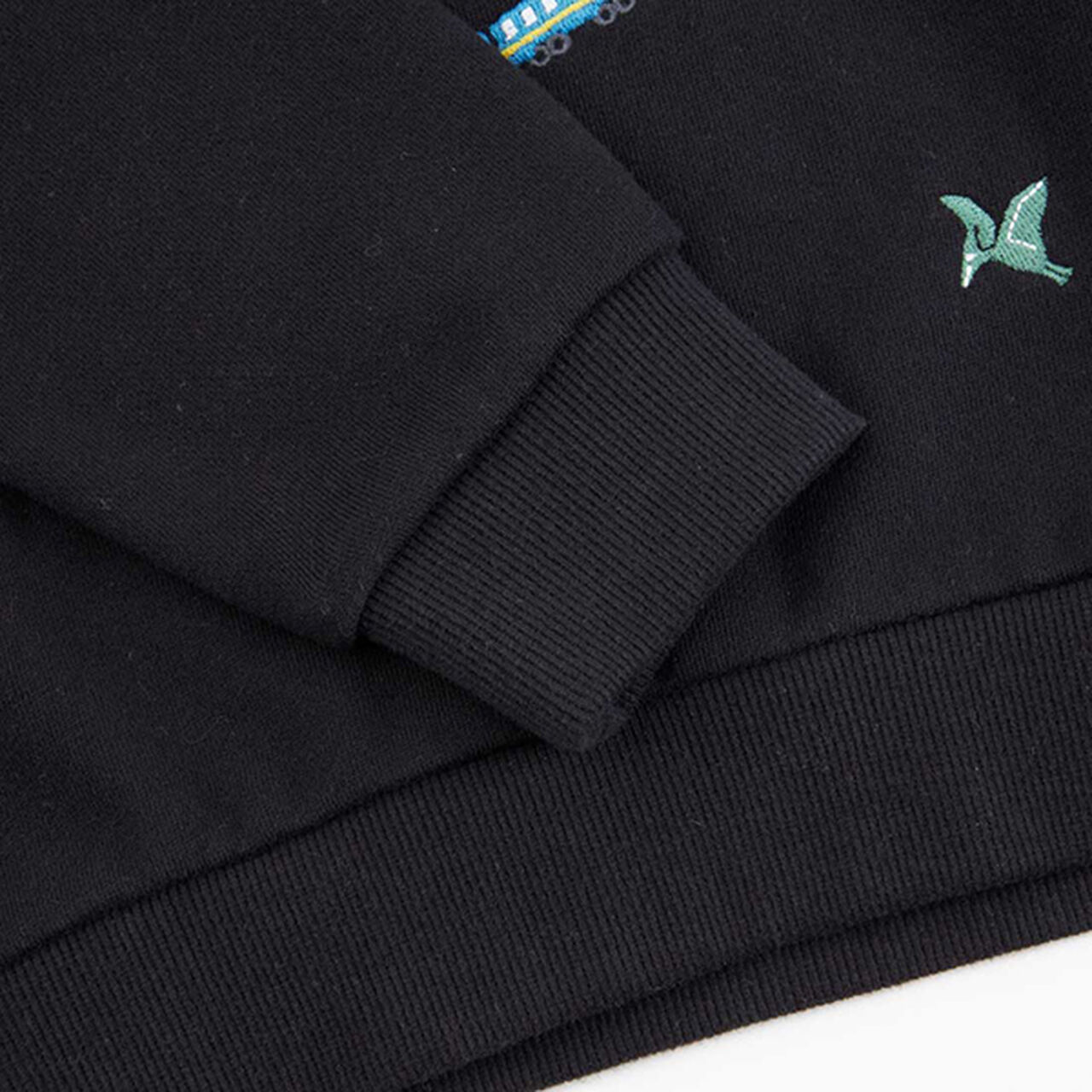 KPBOY Vehicle Dinosaur Embroidered Fleece Sweatshirt (80-150),Yellow, large image number 14