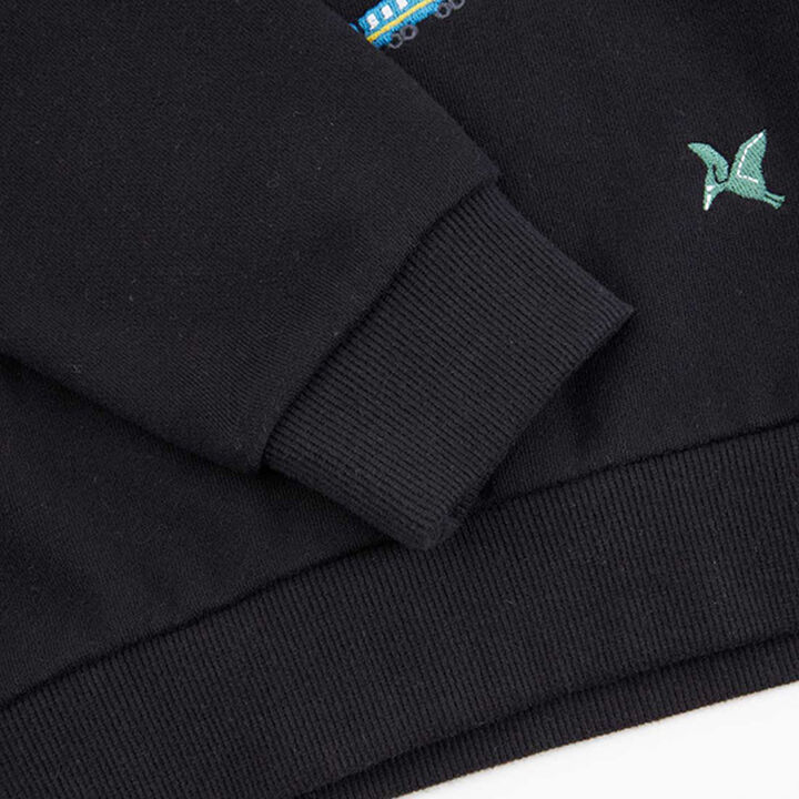 KPBOY Vehicle Dinosaur Embroidered Fleece Sweatshirt (80-150),Yellow, medium image number 14