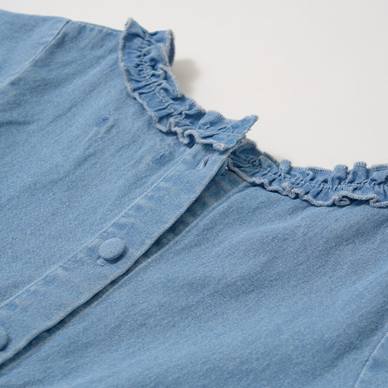 Frill Blouse & Frill Wide Pants Outfit Set,Black, large image number 14