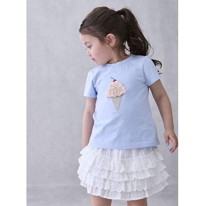 [Link] Lace Frill Skirt,Pink, medium image number 2