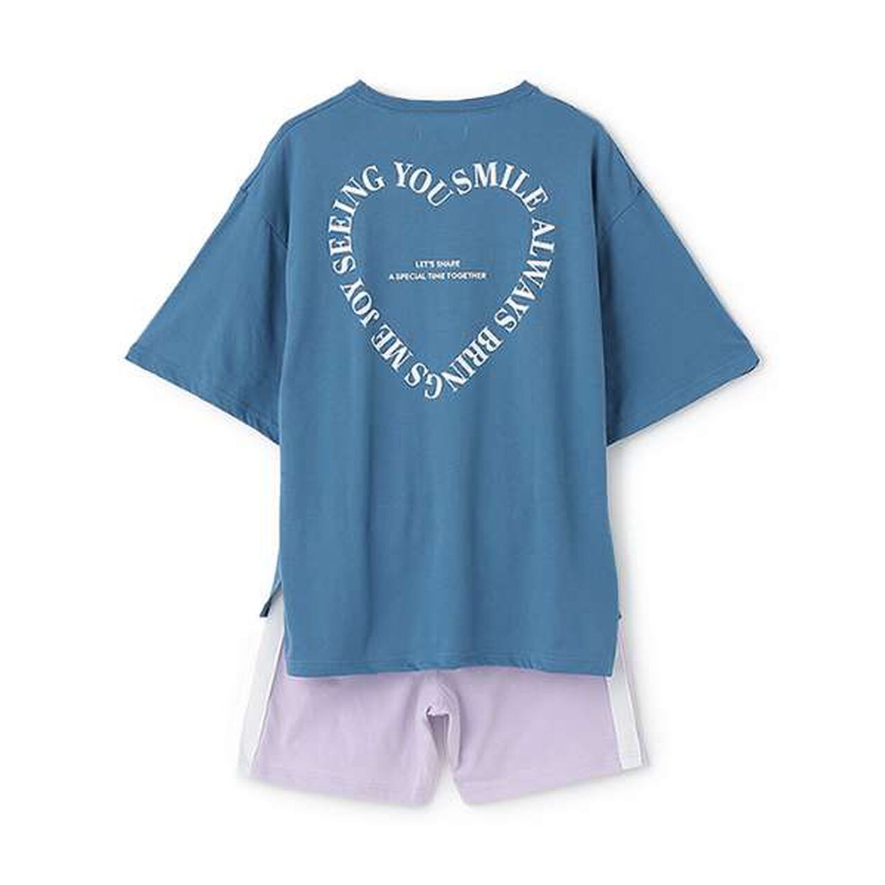 Short-Sleeve Shorts Set,Purple, large image number 3