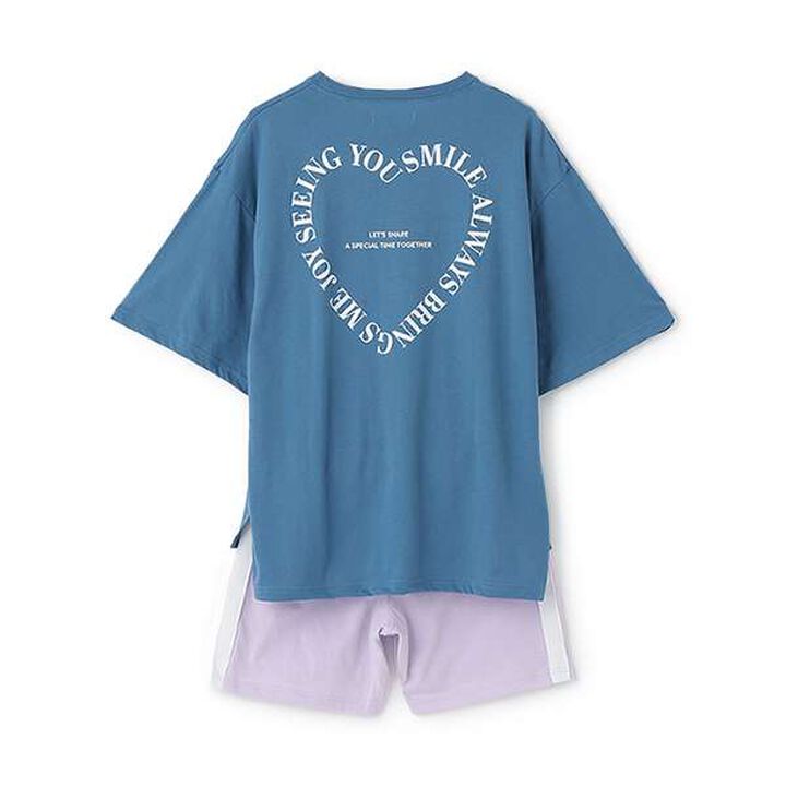 Short-Sleeve Shorts Set,Purple, medium image number 3