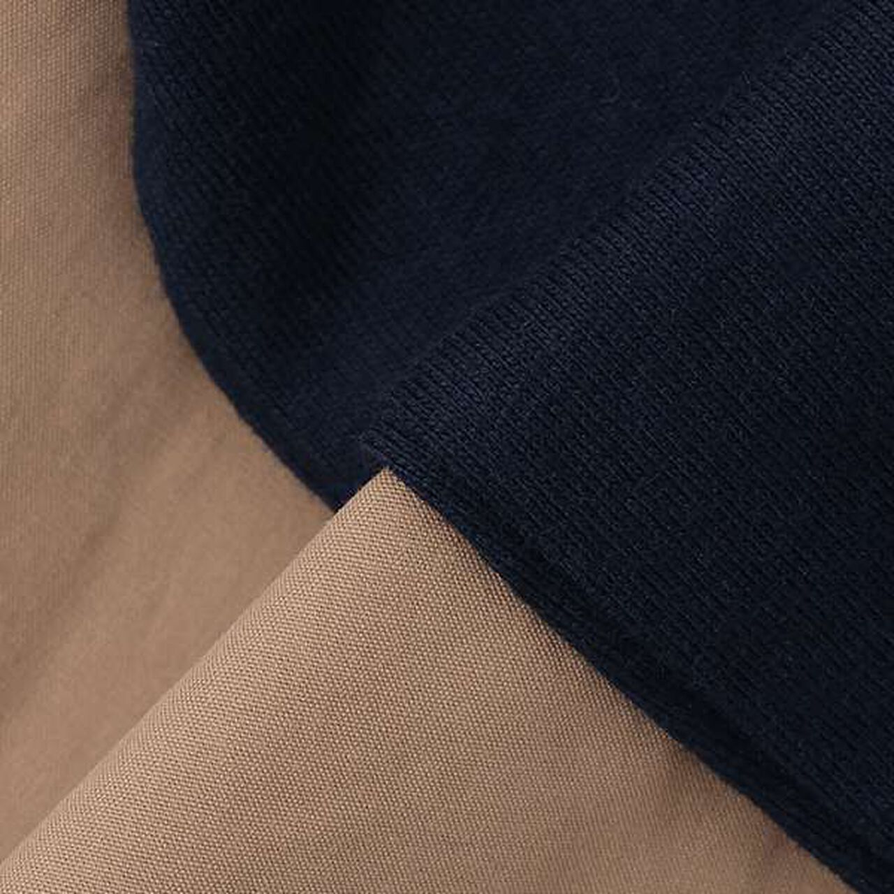 Fabric Docking Dress,Navy, large image number 7