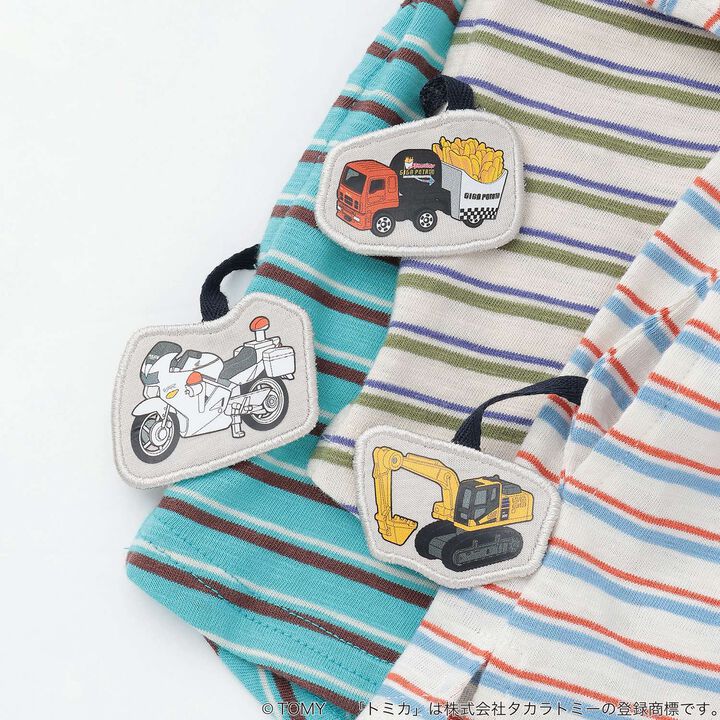 [TOMICA / Cool Touch] Multi-Stripe Short Sleeve T-Shirt,Orange, medium image number 12