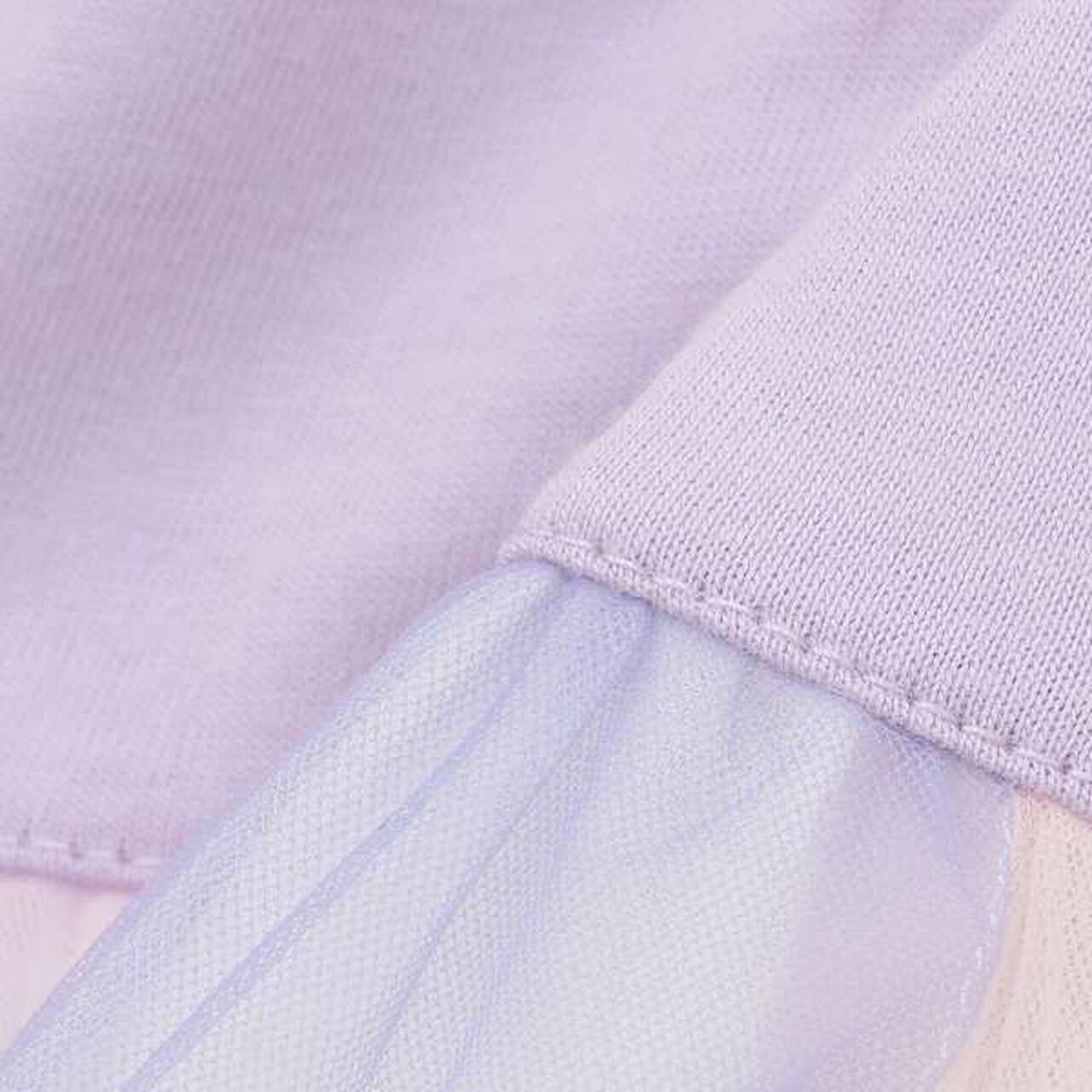 Ice Collar Tulle Tunic,Lavender, large image number 6