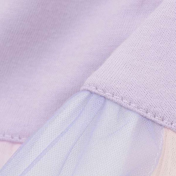 Ice Collar Tulle Tunic,Lavender, medium image number 6